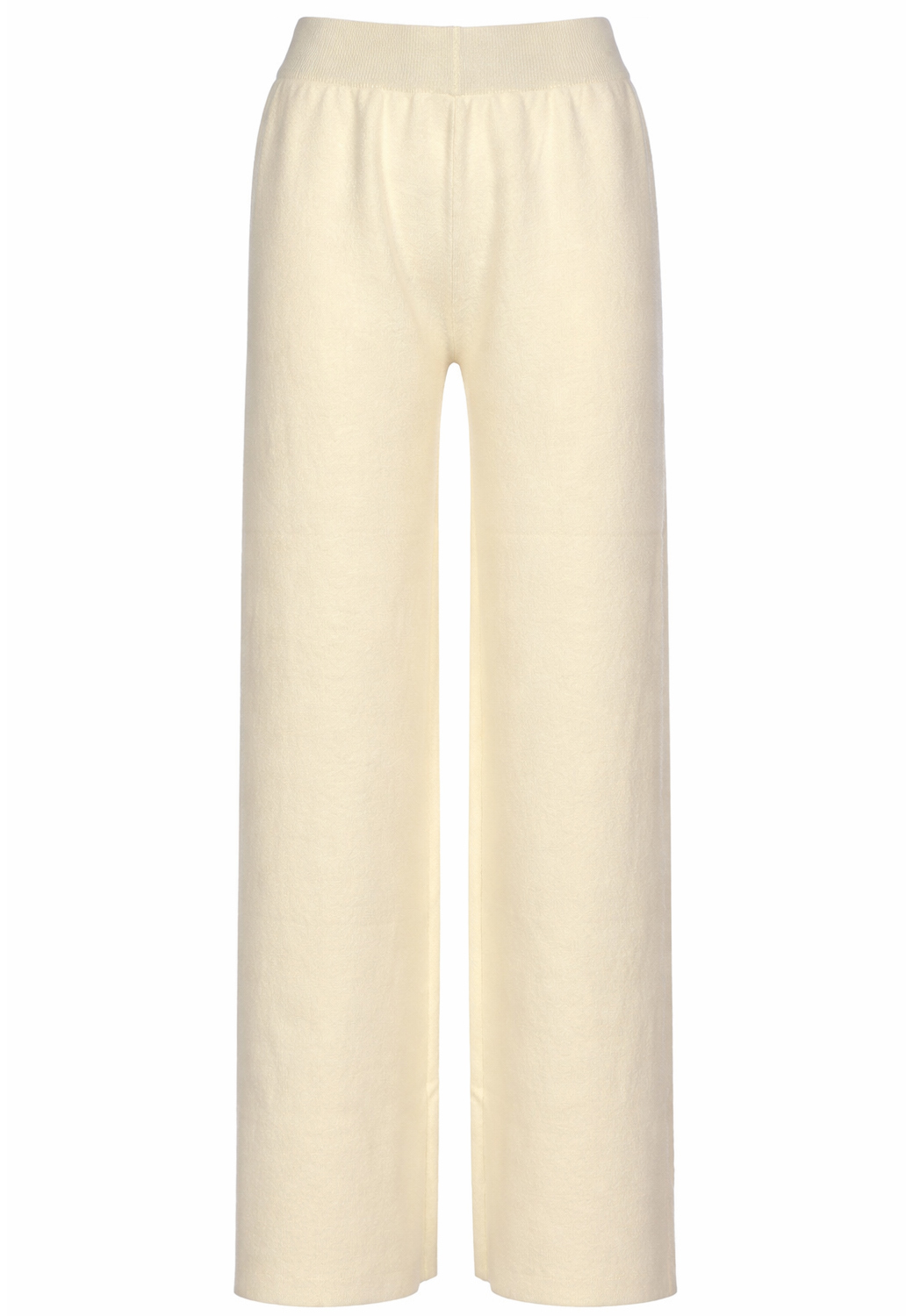 PANTALONE IN MAGLIA, 3 TG, 30% AC 22%NY 20%VI 28%PL, MADE IN PRC           - WHITE